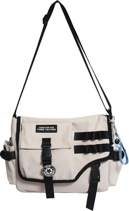 Immagine prodotto Only-Bags.Store Borse a tracolla in nylon Postino Studente Borsa Messenger Grande Satchel Moda Bookbag Grande