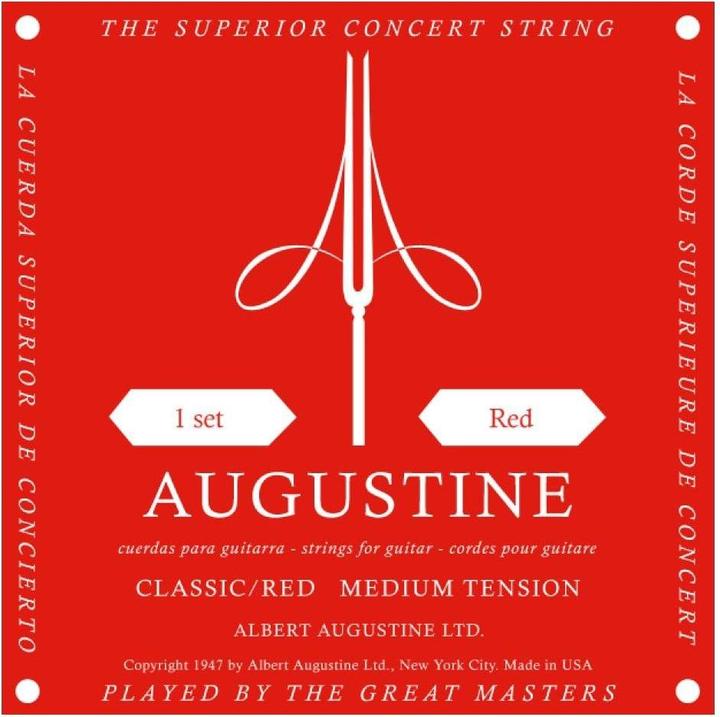 Augustine Classic Red Medium (6 x, Guitare, 0.04")