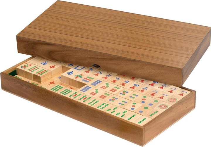 Actual product image Philos Mah Jongg in wood (Spanish)