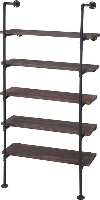 Produktbild Swisshandel24 Standregal, Wohnregal Bücherregal Ablageregal, Industriedesign 165x80x28cm - braun (165 x 80 x 28 cm)