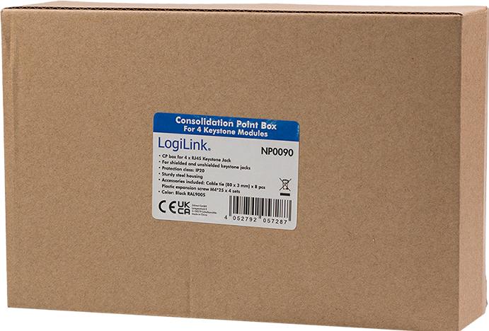 Immagine prodotto LogiLink Punto di consolidamento Box (CP) (Accessori di rete)