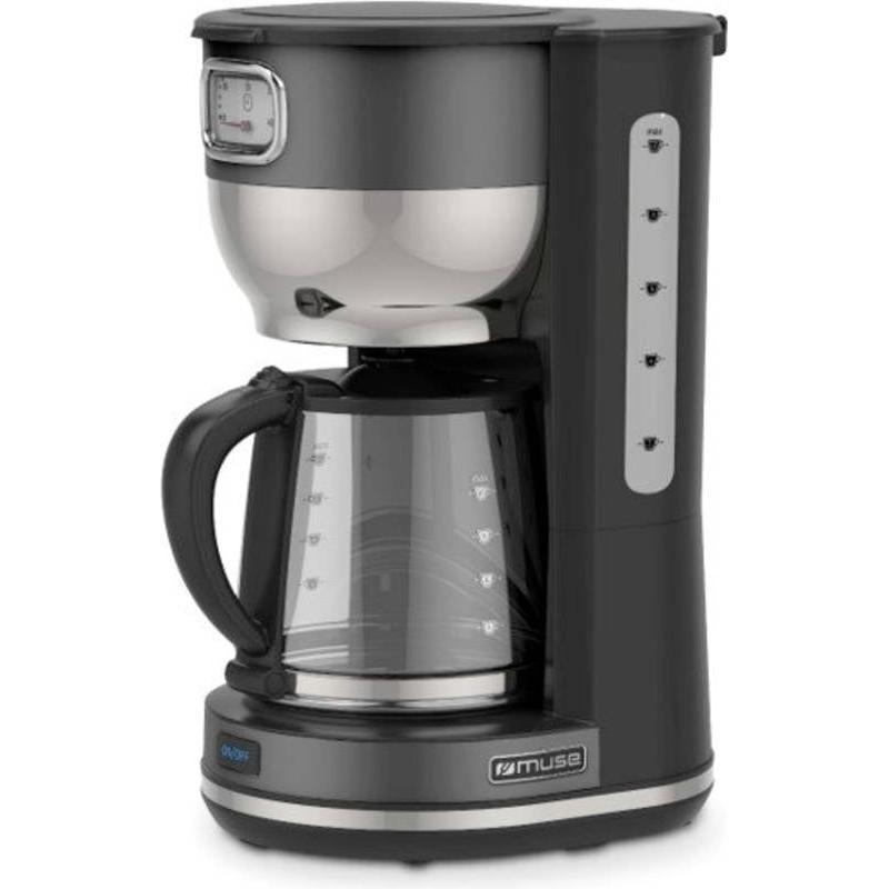 Muse MS220 DG Kaffeeautomat grau, Filterkaffeemaschine, Grau