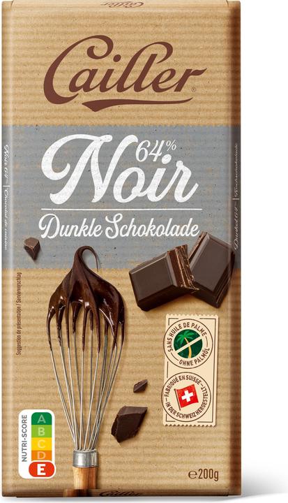 Image du produit Cailler Dessert Tablette Chocolat Noir 64% (200 g)