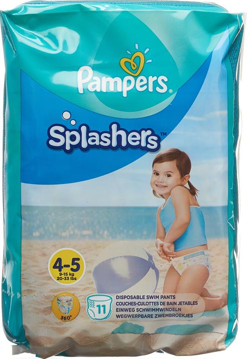 Produktbild Pampers Splashers (Gr. 4, Gr. 5, Tragepack, 11 Stück)