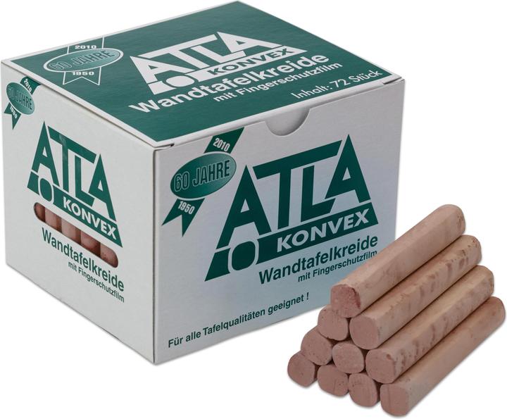 Actual product image Atla Cardboard box with 72 chalks, rounded (72x)