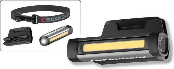 Scangrip Flashlight FLEX WEAR KIT USB rechargeable 75/150lm (8.95 cm, 150 lm)