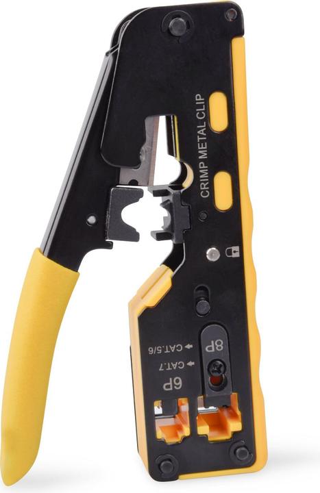 Actual product image Digitus Multimodular crimping tool Pass through suitable for 6P, 8P, CAT 7, EZ 8P8C connectors (25 mm)