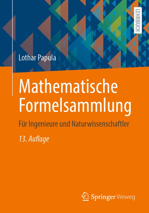 Produktbild Mathematische Formelsammlung (Deutsch, Lothar Papula, 2024)