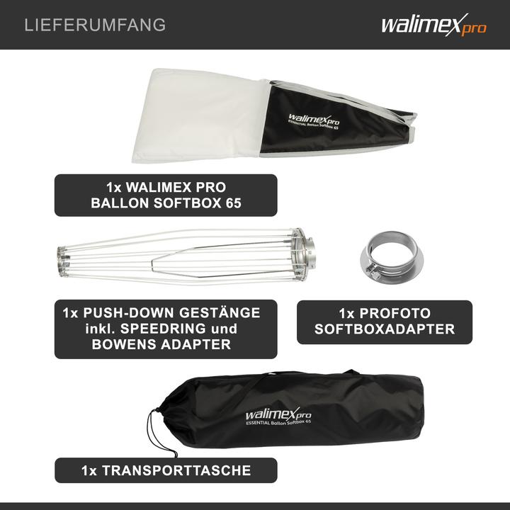 Produktbild Walimex pro Essential Ballon Softbox 65 Profoto (Softbox, 65 cm)