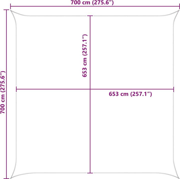 Produktbild vidaXL Outdoor Sonnenschutz Markise (700 x 700 cm)