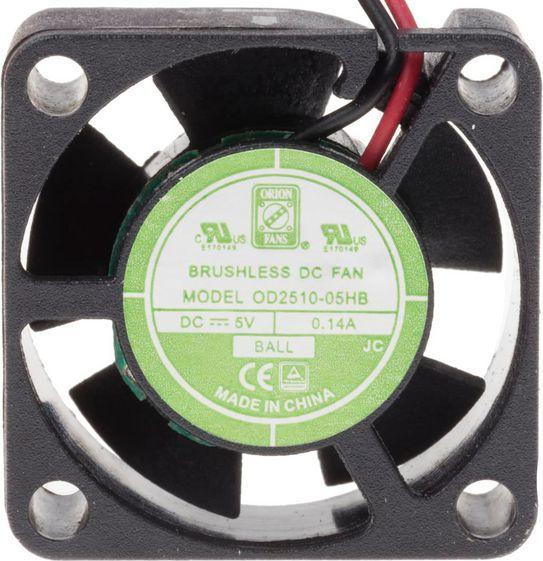 Produktbild RS PRO DC axial fan, 25x10mm 4.59cu.m/h 5V