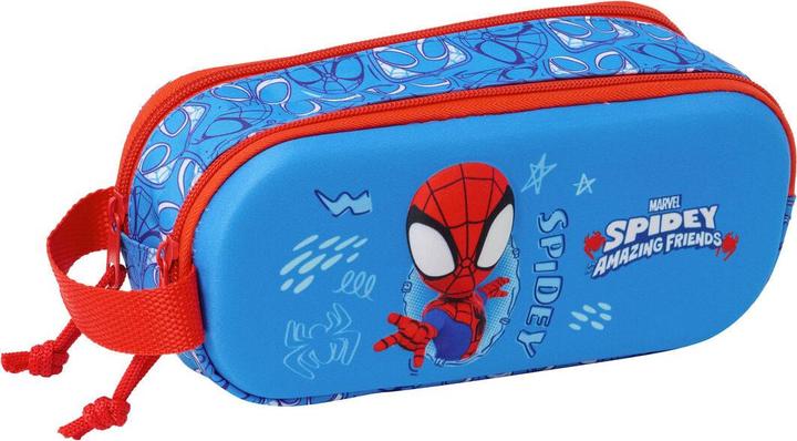 Produktbild Spiderman Spider-Man Zweifaches Mehrzweck-Etui Rot Marineblau 21 X 8 X 6 Cm 3D