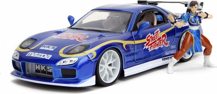 Actual product image Jada Street Fighter 1993 Mazda RX7 1:24