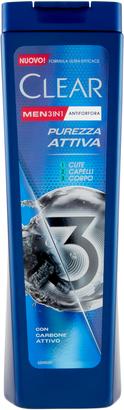 Image du produit Clear Men 3 In 1 Anti-Dandruff Active Purity 225 Ml (225 ml, Shampoing liquide)