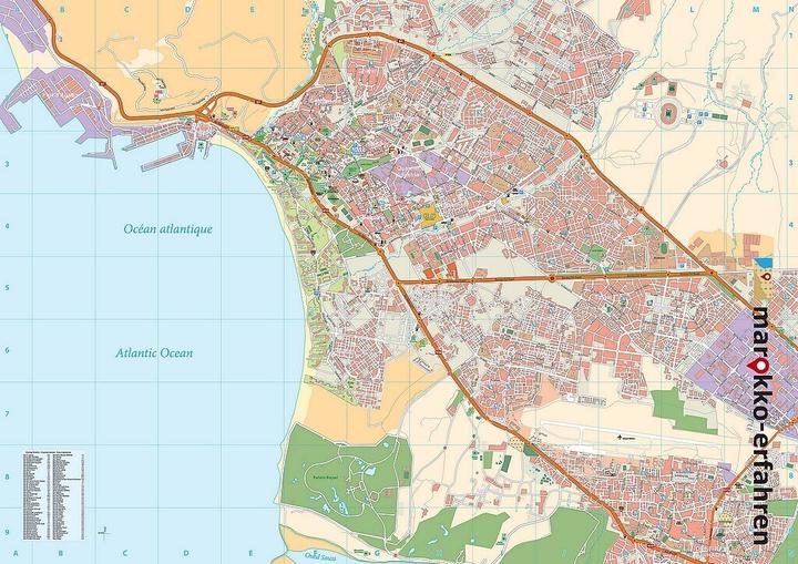 Image du produit Plan de la ville d'Agadir - Cityplan Inezgane 1:15.000 + Waypoints GPS