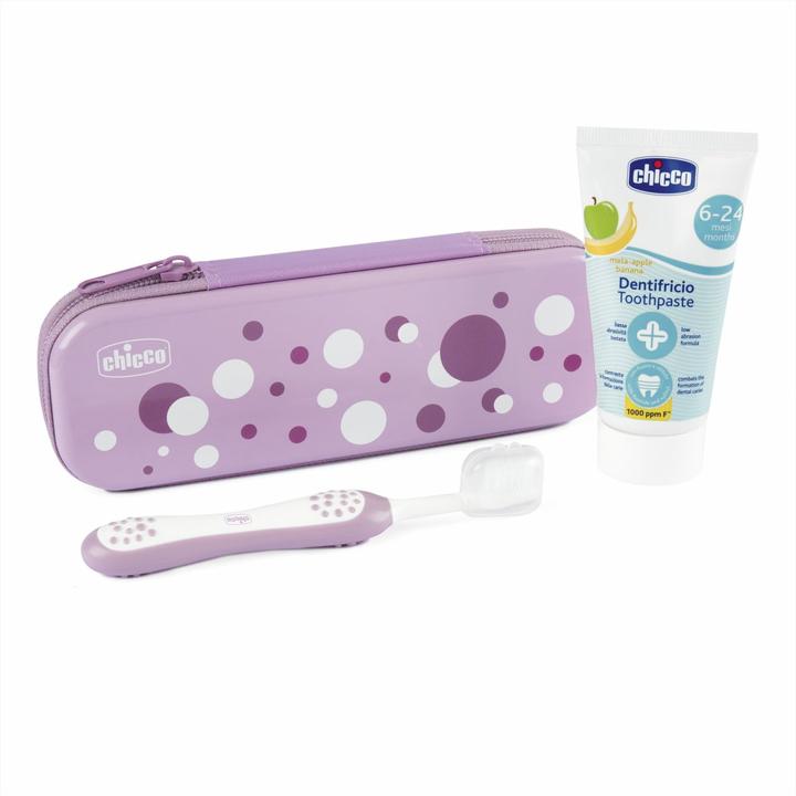 Productafbeelding Chicco Mondverzorgingsset PINK POIS, met fluoride - 6m+ (Extra zacht, 1x)