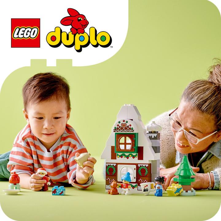 Actual product image LEGO Gingerbread House with Father Christmas (10976)