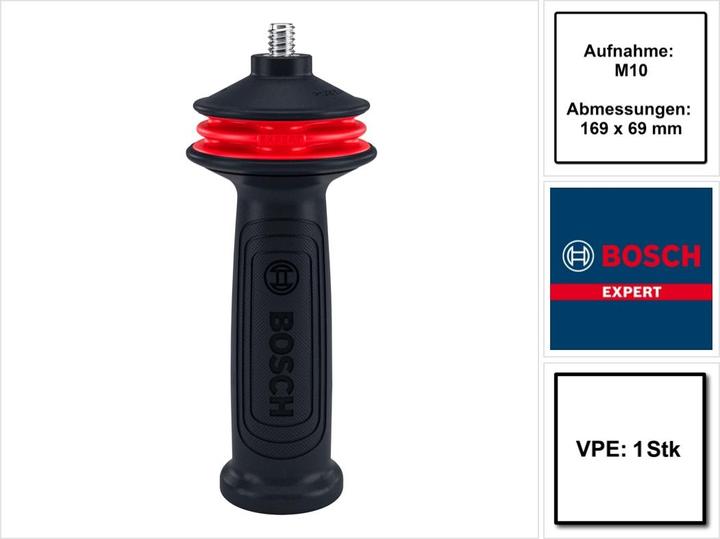 Actual product image Bosch Professional Zubehör EXPERT Handle for Vibration Control M10 angle grinder, 169 x 69 mm
