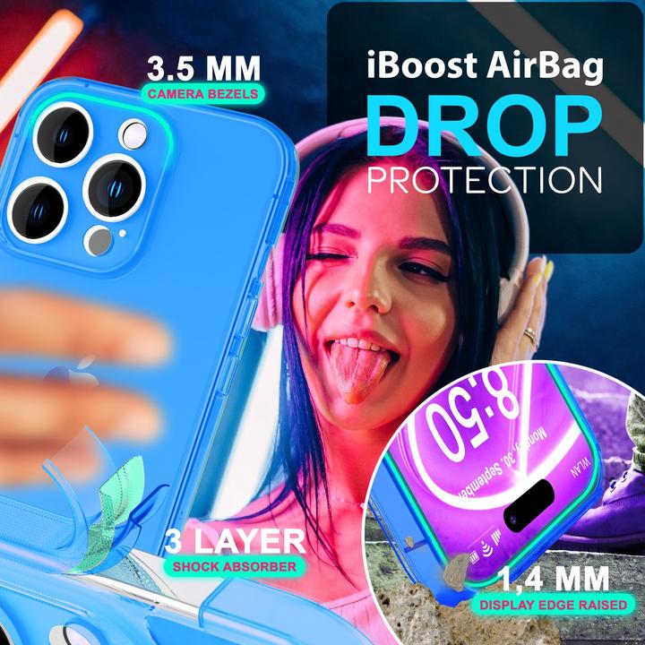 Image du produit Nalia Transparent Transparent Neon Silicone Cover (Apple iPhone 16 Pro Max)