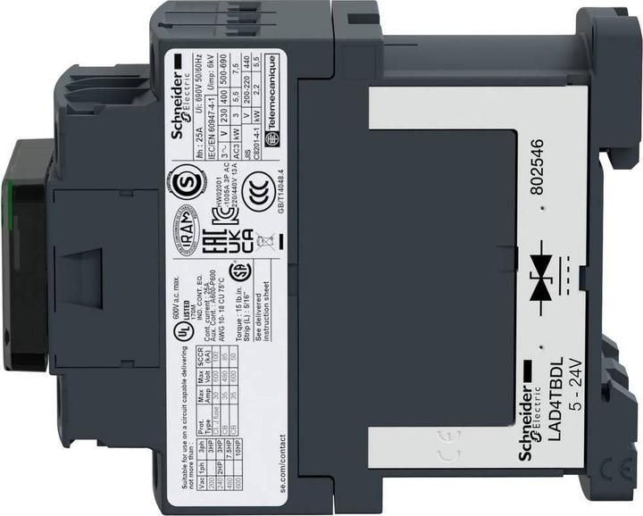 Immagine prodotto Schneider Electric Contattore 12A 24VDC