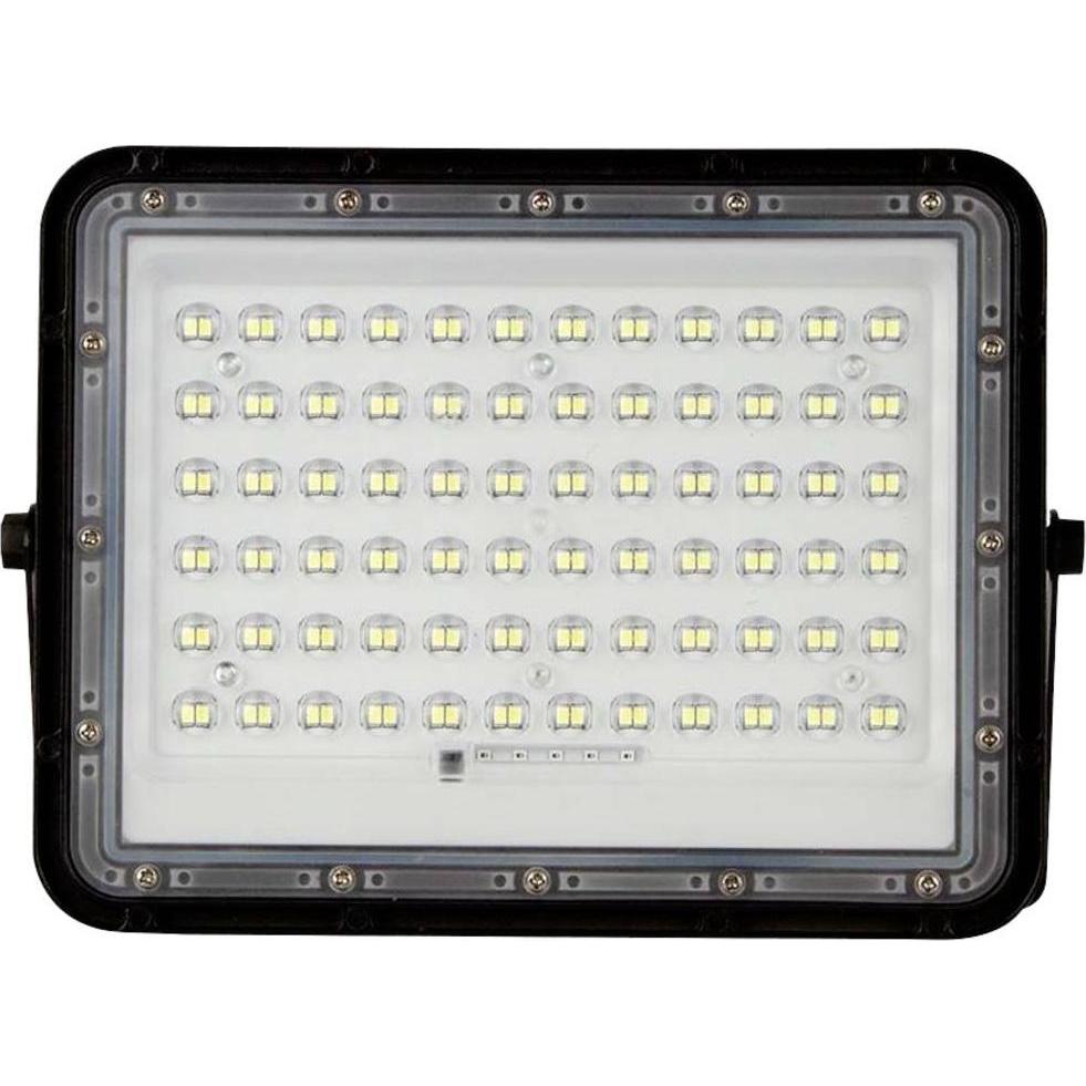 Thumbnail - V-TAC, Fassadenbeleuchtung, VT-120W 7825 LED-Flutlichtstrahler, Solarmodul 15 W Kaltweiss Schwarz (1200 lm, IP65)