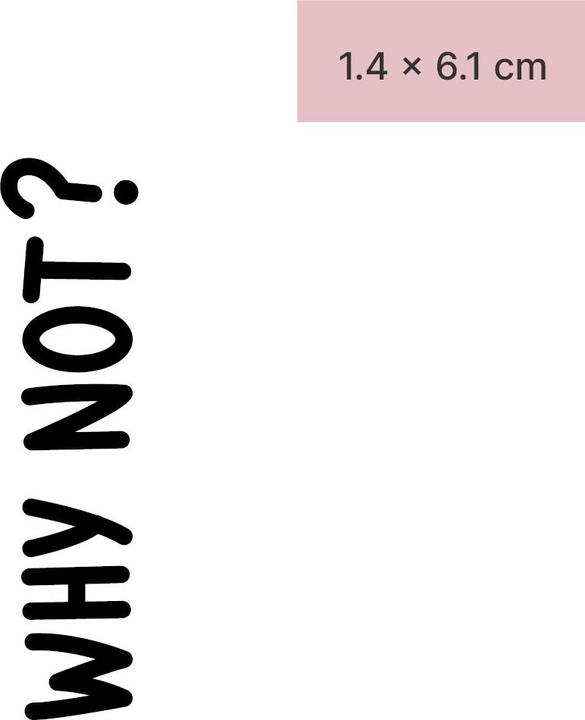 Image du produit minink Tatouage temporaire - WHY NOT?