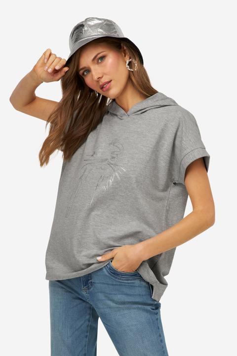 Produktbild Laurasøn Hoodie, ärmellos, Robben-Print, Kapuze, OEKO-TEX (M)