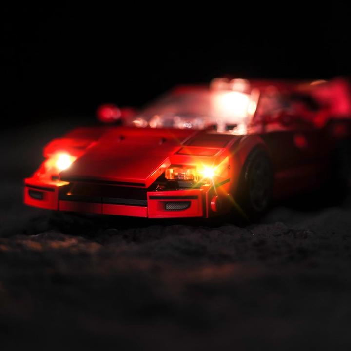 Actual product image BrickBling LED Licht Set für LEGO Ferrari F40 Supersportwagen (76934)