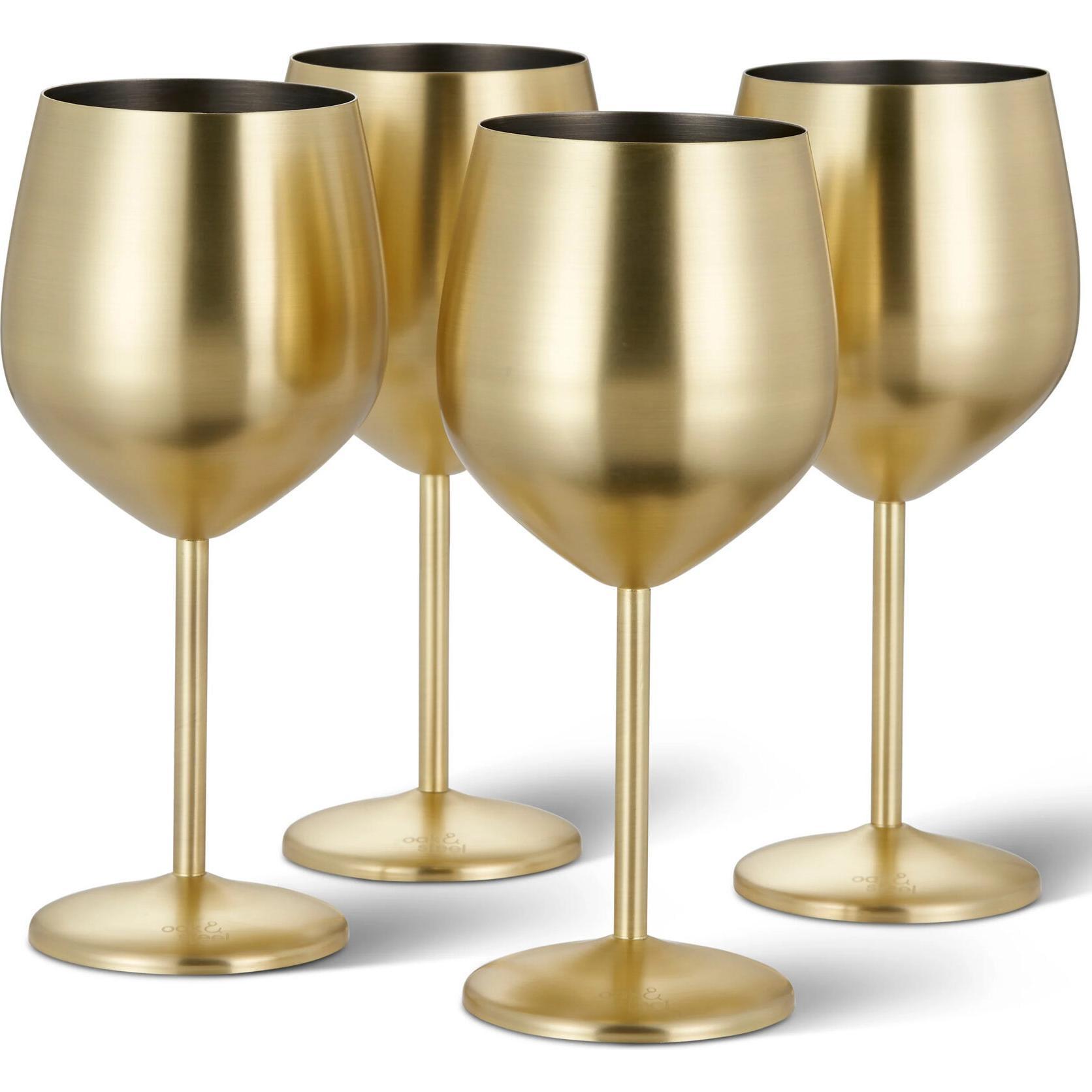 Oak & Steel Weingläser (50 cl, 4 Gläser, Weingläser Set) (S0976)