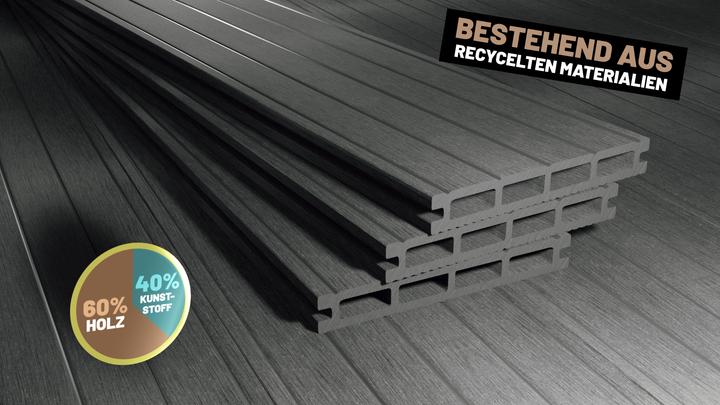 Produktbild Endorphin ® 26m² Hellgrau WPC Terrassendielen Komplettset
