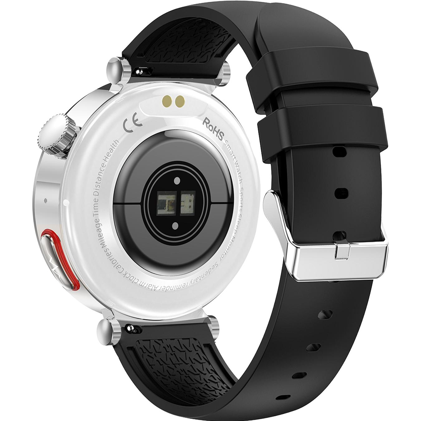 Knauermann NEO 2 2025 Zwart Vierkant Gezondheidshorloge Smartwatch Zilver Durchmesser 40mm Dicke 10 9mm Rond 2145613848 Knauermann NEO 2 2025 Zwart Vierkant Gezondheidshorloge Smartwatch Zilver Durchmesser 40mm Dicke 10 9mm Rond 2145613848