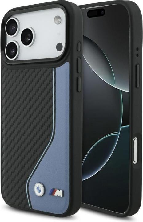 Actual product image BMW Case M Carbon Logo MagSafe for iPhone 17 Pro Max blue (Apple iPhone 17 Pro Max)