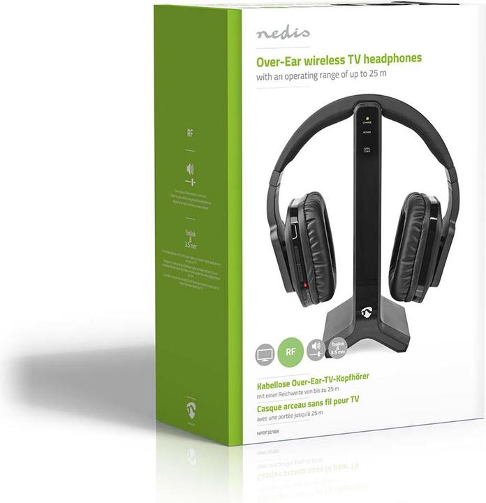 Produktbild Nedis HPRF321BK (Keine Geräuschunterdrückung, 8 h, Kabellos)
