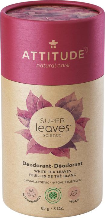 Actual product image Attitude - Natural solid deodorant Super Leaves white tea leaves 85 g (Stick, 85 g)