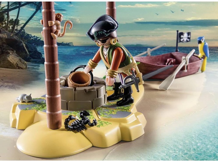 Actual product image Playmobil 70962 Pirate Treasure Island with Skeleton (70962, Playmobil Pirates)