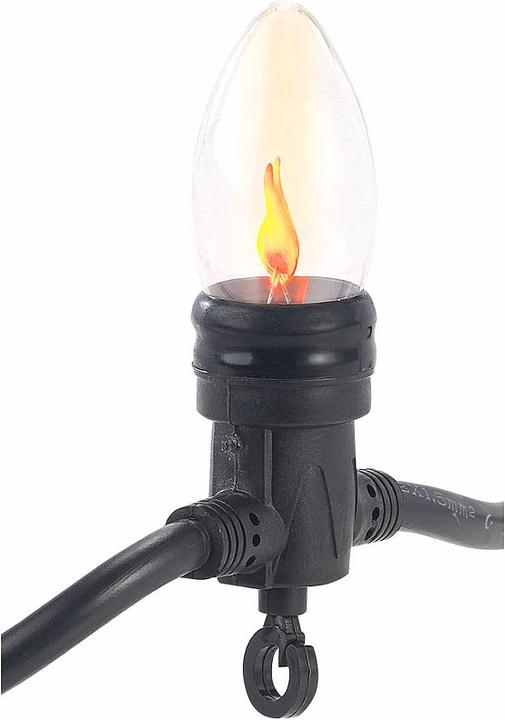 Immagine prodotto Lunartec Set di 2 catene luminose decorative con ottica a fiamma (4.20 m)