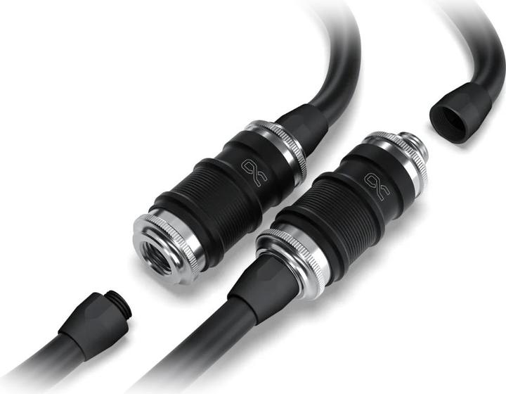 Actual product image Alphacool ANK ES quick-release fastener BLH1A PushIn Set IG-IG with bulkhead fitting