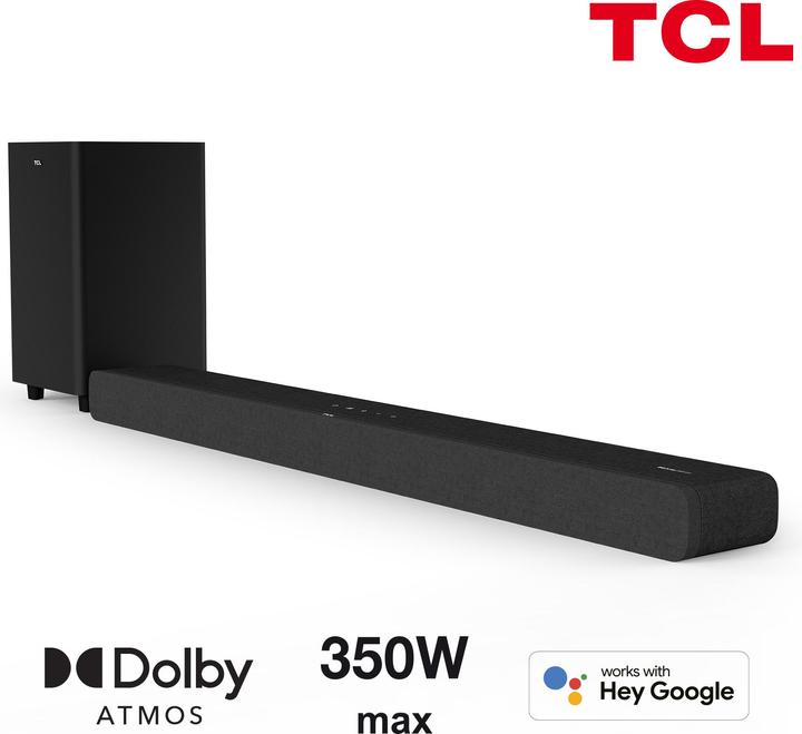 Actual product image TCL 8 Series TS8132 Soundbar Speaker 3.1.2 Channels (350 W, 3.1.2 Channel)