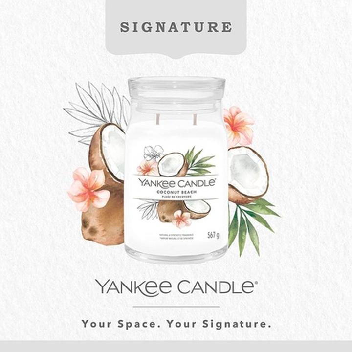 Actual product image Yankee Candle Duftkerze Coconut Beach Signature Large Jar