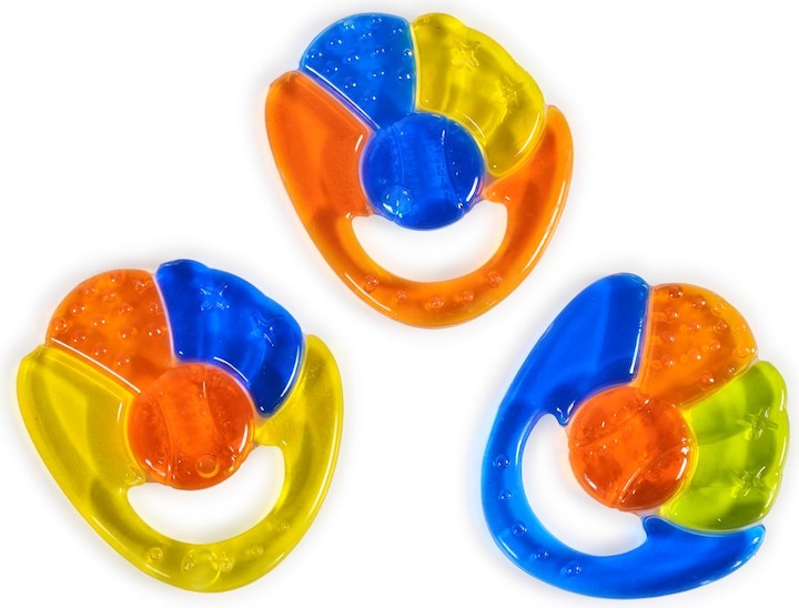 Moni Teething ring rainbow yellow