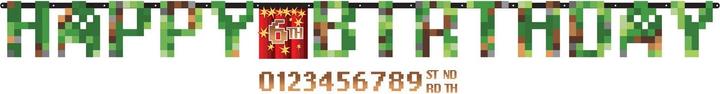 Image du produit Amscan Bannière anniversaire Minecraft (1 pcs)