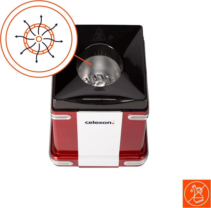 Produktbild Celexon CinePop CP250 Popcornmaschine im Retrolook inkl. Deckel zur Dosierung Fuellmenge ca. 100g Ma