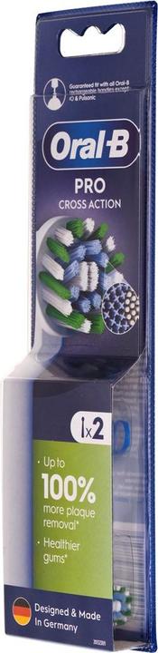 Image du produit Braun Jaunums! el.zobu birstes uzgalis Cross Action, 2 gab, balts (2 x)