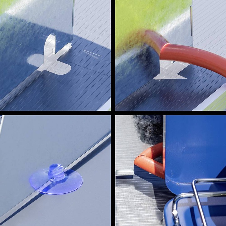 Image du produit ProPlus Pare-vent pour cuisinier 3 pièces acier pliable + extensible