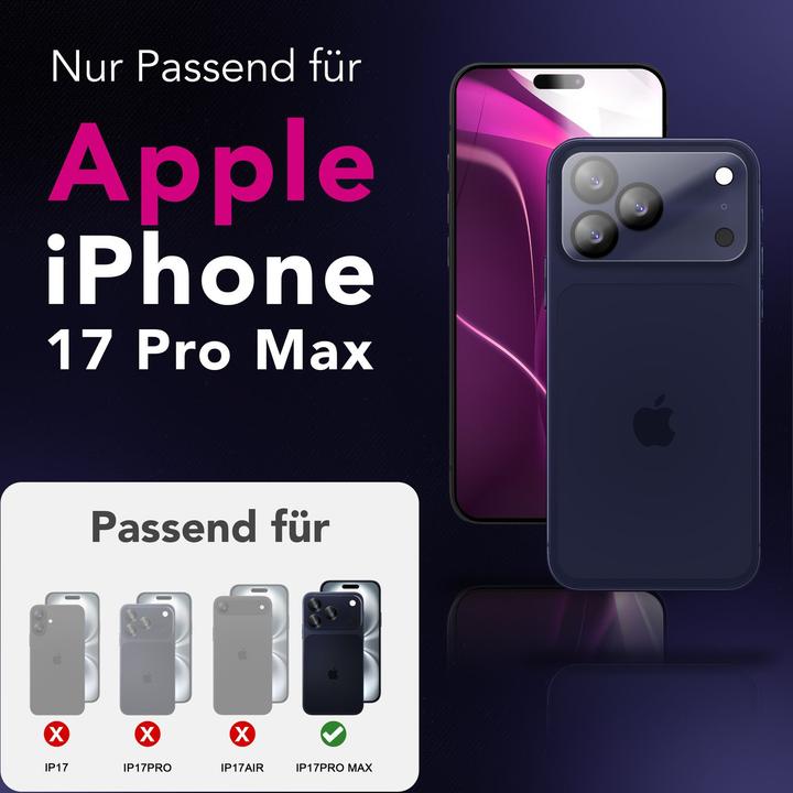 Actual product image Nalia Kameraglas "Focus.X2 MAX" - 2x Schutz Glas für Kamera Linse, Anti-Reflex, Ultra Klar, Full Cover (2 pcs., Apple iPhone 17 Pro Max)