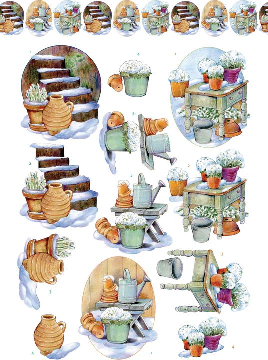 Produktbild Card Deco Essentials 3D-Stanzbogenbuch "Winter Charme" (16 x)