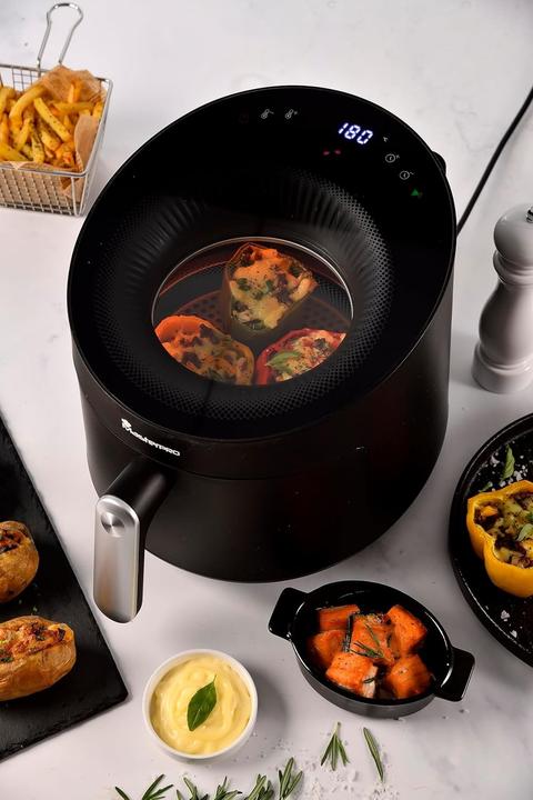 Produktbild MasterPRO Rocket Cyclone 500 Airfryer mit Fenster, PFAS-frei, digitales Panel, 360° Zirkulation