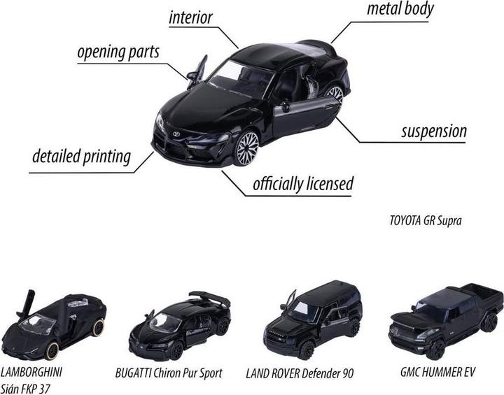 Produktbild Majorette Black Edition Next Gen 5 Pieces Giftpack