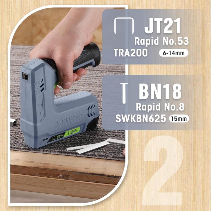 Actual product image Workpro Akku-Tacker & Nagelpistole (Nail gun, Tacker)