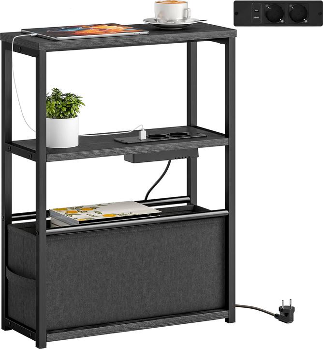 Image du produit Homcom Beistelltisch MDF, Stahl Schwarz
